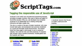 What Scripttags.com website looked like in 2017 (7 years ago)