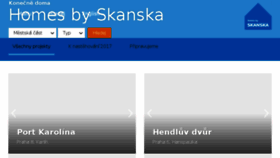 What Skanskareality.cz website looked like in 2017 (7 years ago)