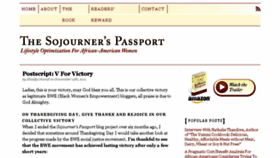 What Sojournerspassport.com website looked like in 2017 (6 years ago)
