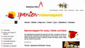What Spanien-reisemagazin.de website looked like in 2017 (7 years ago)