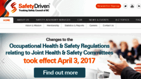 What Safetydriven.ca website looked like in 2017 (7 years ago)