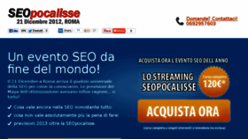 What Seopocalisse.it website looked like in 2017 (7 years ago)