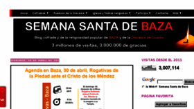 What Semanasantadebaza.com website looked like in 2017 (7 years ago)