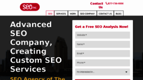 What Seoinc.com website looked like in 2017 (7 years ago)