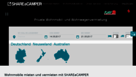 What Shareacamper.de website looked like in 2017 (7 years ago)