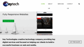 What Saytechnologies.in website looked like in 2017 (7 years ago)