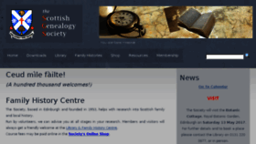 What Scotsgenealogy.com website looked like in 2017 (7 years ago)