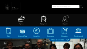 What Scambs.gov.uk website looked like in 2017 (6 years ago)