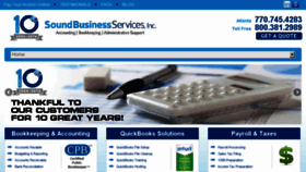 What Soundbusinessservices.com website looked like in 2017 (7 years ago)