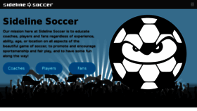 What Sidelinesoccer.com website looked like in 2017 (7 years ago)
