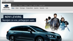What Subaru.si website looked like in 2017 (7 years ago)