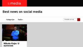 What Smedia.rs website looked like in 2017 (9 years ago)