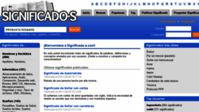 What Significado-s.com website looked like in 2017 (6 years ago)