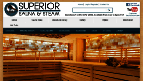 What Superiorsaunas.com website looked like in 2017 (7 years ago)