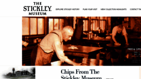 What Stickleymuseum.com website looked like in 2017 (7 years ago)