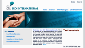 What Seointernational.net website looked like in 2017 (9 years ago)