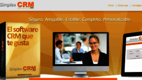 What Simplexcrm.com website looked like in 2017 (7 years ago)