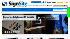 What Signsite.com.au website looked like in 2017 (7 years ago)