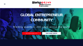 What Startupgrind.co.za website looked like in 2017 (7 years ago)