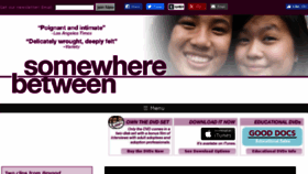 What Somewherebetweenmovie.com website looked like in 2017 (7 years ago)