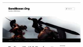 What Sandboxer.org website looked like in 2017 (8 years ago)