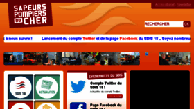 What Sdis18.fr website looked like in 2017 (7 years ago)