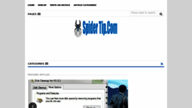 What Spidertip.com website looked like in 2017 (7 years ago)