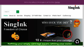 What Singink.com website looked like in 2017 (7 years ago)