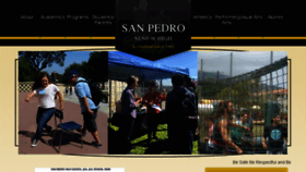 What Sanpedrohs.org website looked like in 2017 (7 years ago)