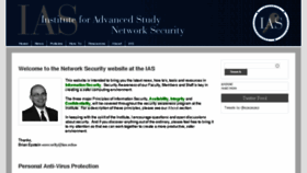What Security.ias.edu website looked like in 2017 (7 years ago)
