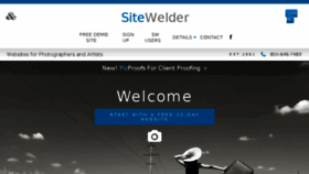 What Sitewelder.com website looked like in 2017 (7 years ago)