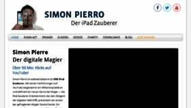 What Simonpierro.de website looked like in 2017 (7 years ago)