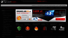 What Sprzetkom.pl website looked like in 2011 (12 years ago)