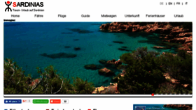 What Sardinias.de website looked like in 2017 (7 years ago)