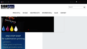 What Signdepot.eu website looked like in 2017 (7 years ago)