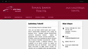 What Sahinbeytekstil.com website looked like in 2017 (6 years ago)
