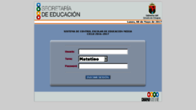 What Siceem.educacionchiapas.gob.mx website looked like in 2017 (7 years ago)