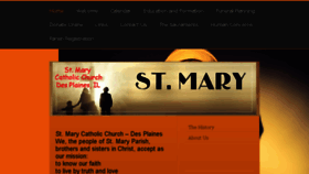 What St-mary-catholic-church.org website looked like in 2017 (7 years ago)