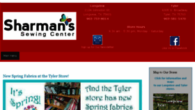 What Sharmanssewingcenter.com website looked like in 2017 (6 years ago)