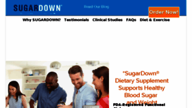 What Sugardown.com website looked like in 2017 (6 years ago)