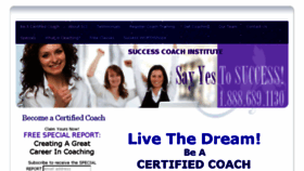 What Successcoachinstitute.com website looked like in 2017 (6 years ago)
