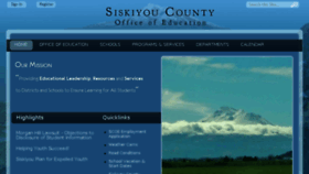 What Siskiyoucoe.net website looked like in 2017 (6 years ago)