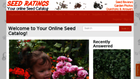 What Seedratings.com website looked like in 2017 (7 years ago)