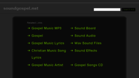 What Soundgospel.net website looked like in 2017 (7 years ago)