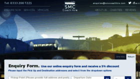 What Smccoachhire.com website looked like in 2017 (7 years ago)