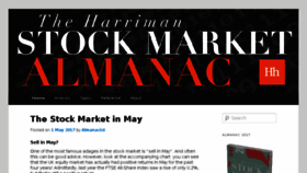 What Stockmarketalmanac.co.uk website looked like in 2017 (6 years ago)