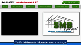 What Smbmangeot.fr website looked like in 2017 (7 years ago)