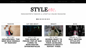 What Style-etc.co.uk website looked like in 2017 (8 years ago)