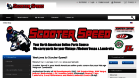 What Scooter-speed.com website looked like in 2017 (6 years ago)