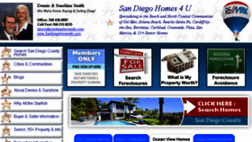 What Sandiegohomes4u.com website looked like in 2017 (7 years ago)